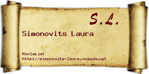 Simonovits Laura névjegykártya